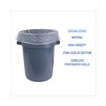 High-Density Trash Bags | Boardwalk V8046MNKR02 40 in. x 46 in. 45 gal. 10 mic High-Density Can Liners - Natural (250/Carton) image number 5
