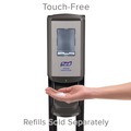 Hand Sanitizer Dispensers | PURELL 7418-DS 1200 ml 13.5 in. x 5 in. x 28.5 in. CS8 Hand Sanitizer Floor Stand with Dispenser - Graphite image number 2