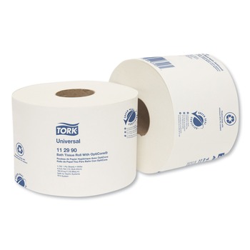 PAPER TOWELS | Tork 112990 1-Ply Septic Safe Universal Bath Tissue Roll with OptiCore - White (36/Carton)