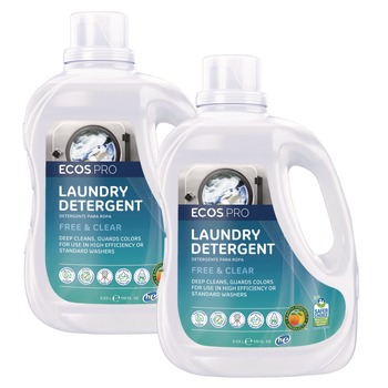 ECOS PRO PL937102CT 170 oz. Liquid Laundry Detergent Jug - Free and Clear (2/Carton)