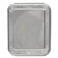 Steam Table Parts | Handi-Foil 2049-30-100FC 11.16 in. x 12.75 in. Steam Table Pan Lids with Full Curl Edge (100/Carton) image number 0