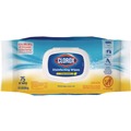 Cleaning Cloths & Wipes | Clorox 31404 8 in. x 7 in. 1-Ply Easy Pull Pack Disinfecting Wipes - Lemon Scent, White image number 0