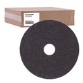 Floor Pads-Stripping | Boardwalk BWK4014BLA 14 in. Diameter Stripping Floor Pads - Black (5/Carton) image number 0