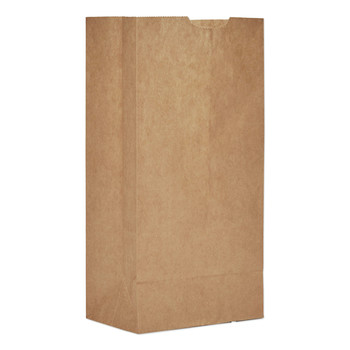 Ross & Wallace Paper Products 130304500PK/BL 5 in. x 3.13 in. x 9.88 in. #4 Size Extra-Heavy-Duty Grocery Paper Bags - Kraft (500/Bundle)