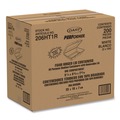 Food Containers & Lids | Dart 206HT1R 6.4 in. x 9.3 in. x 2.6 in. Foam Hinged Lid Containers - White (200/Carton) image number 3