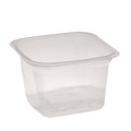 Food Storage Containers & Lids | Pactiv Corp. 4S18Y 16 oz 4 x 4 x 3 PET Plastic Square Container - Clear (480/Carton) image number 4