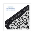 Safety Mats | Boardwalk BWKUMBW 17.5 x 20 Slip-Resistant Disposable Urinal Floor Mat 2.0 - Black/White (6/Carton) image number 5