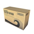 Disposable Spoons | Boardwalk BWKSPOONBLPPIW Mediumweight Individually Wrapped Polypropylene Plastic Spoon Cutlery - Black (1000/Carton) image number 2