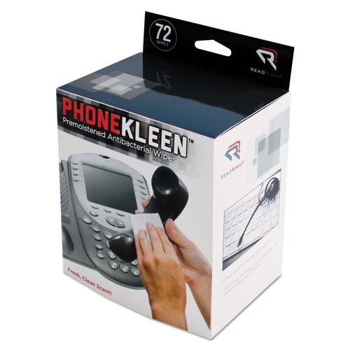 Cleaning Cloths & Wipes | Read Right RR1303 5 x 5 PhoneKleen Cloth Wet Wipes (72/Box) image number 0