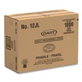 Food Containers & Lids | Dart 12JL Vented Plastic Lids for 12 oz. Hot/Cold Foam Cups (1000/Carton) image number 5