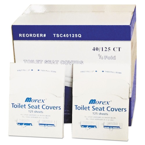 Toilet Seat Covers | GEN GENTSC40125Q 14.17 in. x 16.73 in. Quarter-Fold Toilet Seat Covers - White (5000/Carton) image number 0
