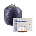 Low-Density Trash Bags | Boardwalk H6639HWKGR1 33 in. x 39 in. 33 gal. 0.6 mil Perforated Roll Low-Density Waste Can Liners - White (150/Carton) image number 1