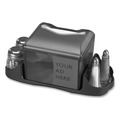 Napkin Dispensers | San Jamar H4005TBK 6.5 in. x 6.13 in. x 6.9 in. 200 Capacity Venue Napkin Dispenser with Advertising Inset - Black image number 5