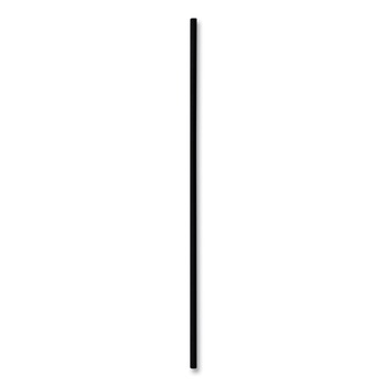 STRAWS STEMS STICKS | Boardwalk BWKSLSTUBL 8 in. Polypropylene Cocktail Straws - Black (10/Carton)
