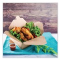 Food Containers & Lids | GEN KS10124 Reclosable 48 oz. Paper Take-Out Box - Kraft (300/Carton) image number 4