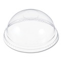 Cup Lids | Dart DNR662 No Hole Plastic Dome Lid Fits 9 oz to 22 oz. Cups - Clear (1000/Carton) image number 1