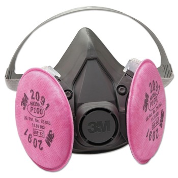 3M 6391 6000 Series Reusable Half Facepiece Respirator - Large