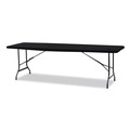Table Covers & Skirts | Iceberg 16631 iGear 30 in. x 96 in. Polyester Fabric Table Top Cap Cover - Black image number 3