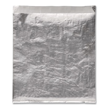 Bagcraft 300533 6 in. x 3/4 in. x 6-1/2 in. Foil Sandwich Bags - Silver (1000/Carton)