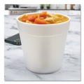 Food Containers & Lids | Dart 32MJ48 32 oz. Foam Containers - White (500/Carton) image number 5