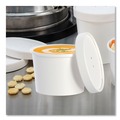 Food Containers & Lids | SOLO KHSB12A-2050 12.1 oz 3.6 in. Diameter Flexstyle Plastic Food Lid Container - White (250/Carton) image number 5