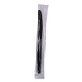Disposable Knives | Boardwalk BWKKNIHWPPBIW Heavyweight Wrapped Polypropylene Knife - Black (1000/Carton) image number 1