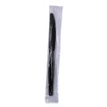 Disposable Knives | Boardwalk BWKKNIHWPSBIW Heavyweight Wrapped Polystyrene Knife - Black (1000/Carton) image number 1