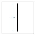 Straws/Stems/Sticks | Boardwalk BWKJSTW775B 7.75 in. Polypropylene Wrapped Jumbo Straws - Black (12500/Carton) image number 2