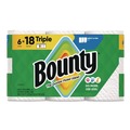 Perforated Roll & Hand Towels | Bounty 80799721 Select-a-Size Kitchen Roll Paper Towels, 2-Ply, 5.9 x 11, White, 123 Sheets/Triple Roll, 6 Rolls/Carton image number 0