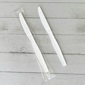 Disposable Knives | Boardwalk BWKKNIFEWHPSIW Heavyweight Wrapped Polystyrene Knife Cutlery - White (1000/Carton) image number 3