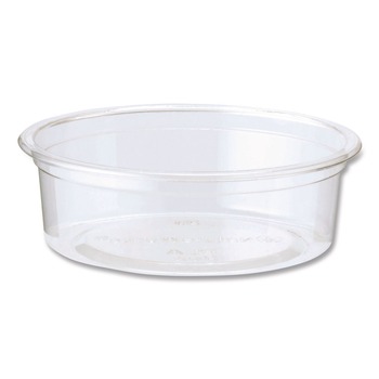 World Centric CPCS2SF 2 oz PLA Plastic Flat Style Cold Cups - Clear (2000/Carton)