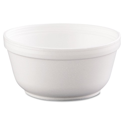 Bowls | Dart 12B32 12 oz. Insulated Foam Bowls - White (1000/Carton) image number 0