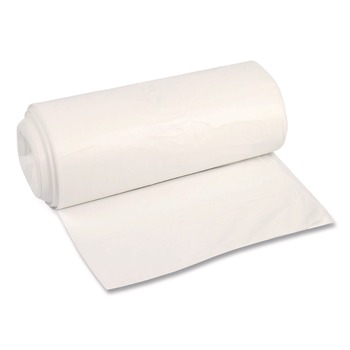 Boardwalk Z8048WNKR01 40 in. x 48 in. 45 gal. 22 mic High-Density Can Liners - Natural (150/Carton)
