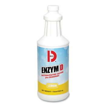  | Big D Industries 050000 32 oz Enzym D Digester Liquid Deodorant - Lemon (12/Carton)