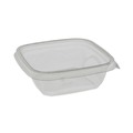 Food Containers & Lids | Pactiv Corp. SAC0512 EarthChoice 12 oz. Square Recycled Plastic Bowl - Clear (504/Carton) image number 3