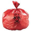 Waste Receptacles | Inteplast Group WSL4046R Low-Density 45 Gallon 40 in. x 46 in. Commercial Can Liners - Red (100/Carton) image number 0