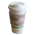 Cup Sleeves | World Centric SL-PA-ME Hot Cup Sleeves Fits 8 oz. Cups - Natural (1000/Carton) image number 1