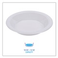 Bowls | Boardwalk BWKBOWLHIPS12WH Hi-Impact 10 - 12 oz. Plastic Bowls - White (1000/Carton) image number 7