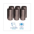 High-Density Trash Bags | Boardwalk V8046EKKR01 40 in. x 46 in. 45 gal. 19 mic High-Density Can Liners - Black (150/Carton) image number 3