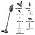 Vacuums | Honeywell HVC16AMPSG01US Aeromax Pro VC16 8.5 in. Cleaning Path Cordless Vacuum - Dark Silver image number 3