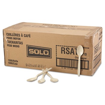 SOLO RSAT-0019 Reliance 5.6 in. Medium Heavy Weight Cutlery Teaspoon - Champagne (1000/Carton)