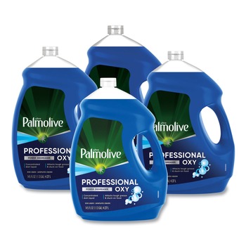 Palmolive 61034143 145 oz Bottle Professional Oxy Power Degreaser Liquid Dish Soap - Fresh Scent (4/Carton)
