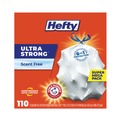 Drawstring & Kitchen Bags | Hefty E3-3368 23.75 in. x 24.88 in. 13 gal. Ultra Strong Drawstring Tall Kitchen Trash Bags - White (330/Carton) image number 4
