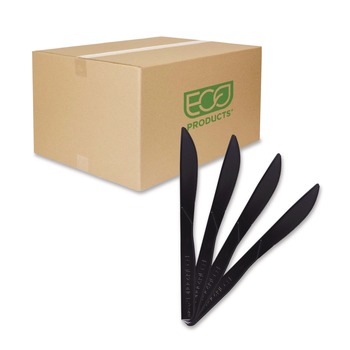 DISPOSABLE KNIVES | Eco-Products EP-S111 6 in. 100% Recycled Content Knife (1000/Carton)