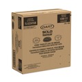 Cup Lids | Dart TL1224TGB Solo Traveler Sip Through Lids for ThermoGuard 12 oz to 24 oz Hot Cups - Black (1200/Carton) image number 0