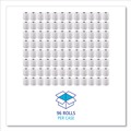 Toilet Tissues | Boardwalk 6155B 4.5 in. x 4.5 in. 2-Ply Septic Safe Toilet Tissue - White (96/Carton) image number 3