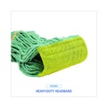 Mop Heads | Boardwalk BWK501GN 5 in. Headband Super Loop Cotton/Synthetic Fiber Wet Mop Head - Small, Green (12/Carton) image number 6
