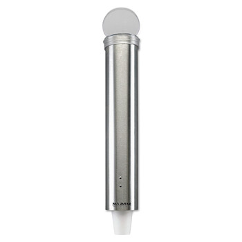 San Jamar C4150SS Pull-Style 5 oz. Water Cup Dispenser - Small