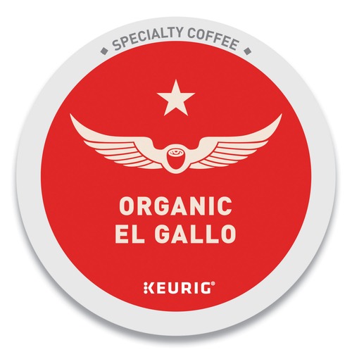 Coffee - Caffeinated | Keurig 5000371867 Light Roast Coffee K-Cups - El Gallo Organic (20/Box) image number 0