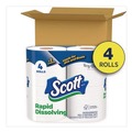 Perforated Roll & Hand Towels | Scott 47617 1-Ply Septic Safe Rapid-Dissolving Toilet Paper - White (48/Carton) image number 3